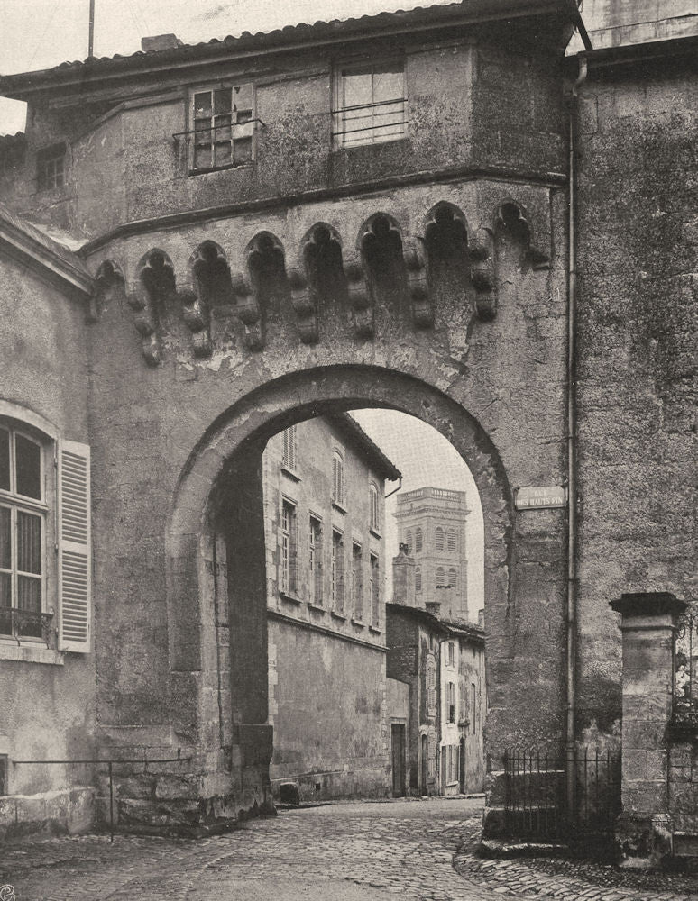 MEUSE. Verdun- Porte Châtel 1906 old antique vintage print picture